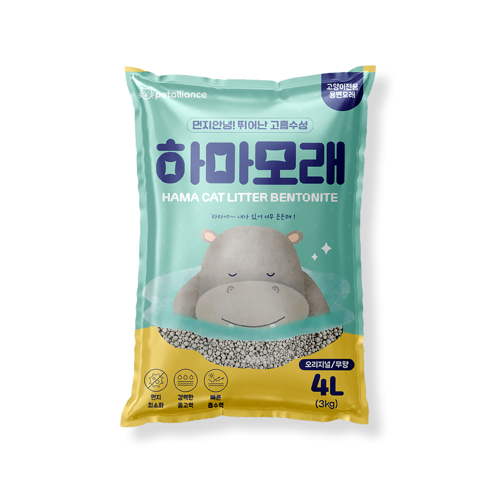 하마모래 오리지널 무향 3kg 4L