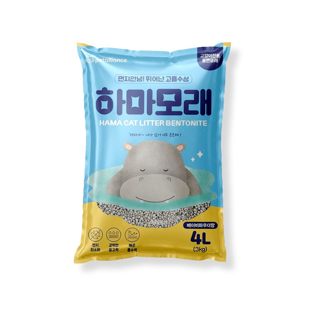 하마모래 베이비파우더향 3kg 4L