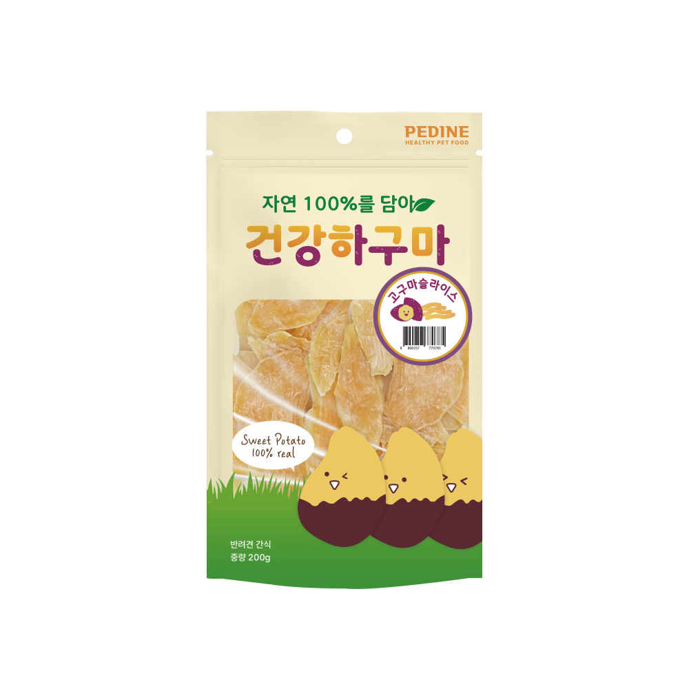 [페디네] 건강하구마  고구마슬라이스 200g