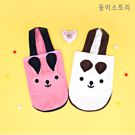 둥이스토리_누빔멜빵티_화이트_곰[2XL]