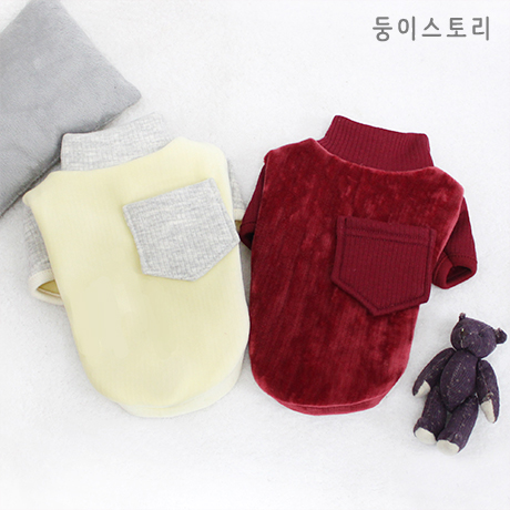 둥이스토리_벨벳포켓티 옐로우[2XL]