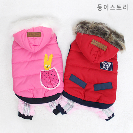 둥이스토리_올인원패치패딩 핑크[L]